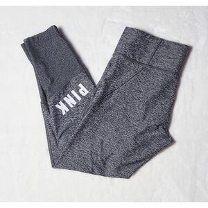 PINK ULTIMATE: gray leggings